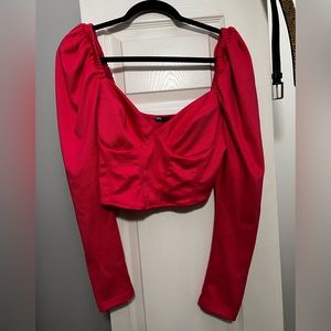 Zara Cropped Long Sleeve Bustier